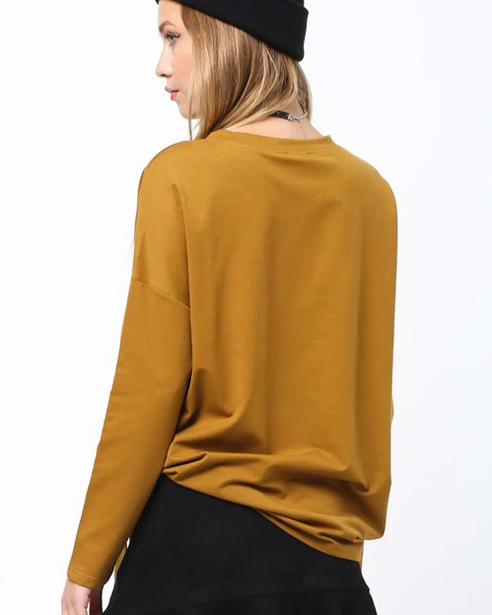 Easy Tie Tee in Camel